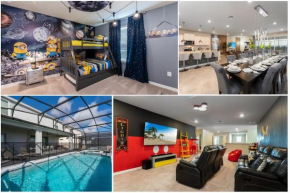 Beautiful new 8br w theme rooms pool game room